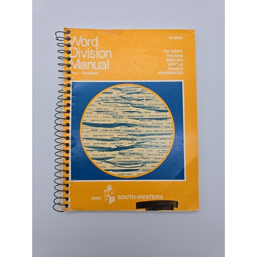 Word Division Manual 3rd Edition by Perry, Silverthorn Spiral Bound Paperback